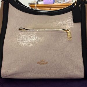 New .. Coach Black and Cream Women's Shoulder Bag